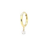 Persee 18K Yellow Gold 0.08cttw Diamond Single Huggie Earring