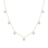 Persee 18K Yellow Gold 7 x 1.68cttw Diamond Danae Necklace