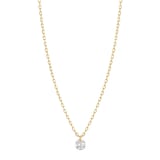 Persee 18K Yellow Gold 0.08cttw Diamond Danae Necklace