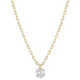 Persee 18K Yellow Gold 0.08cttw Diamond Danae Necklace