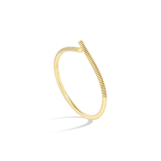 Tabayer Oera 18K Yellow Gold Ribbed Bangle