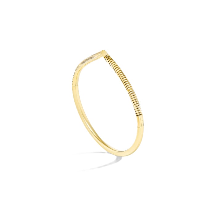 Tabayer Oera 18K Yellow Gold Ribbed Bangle