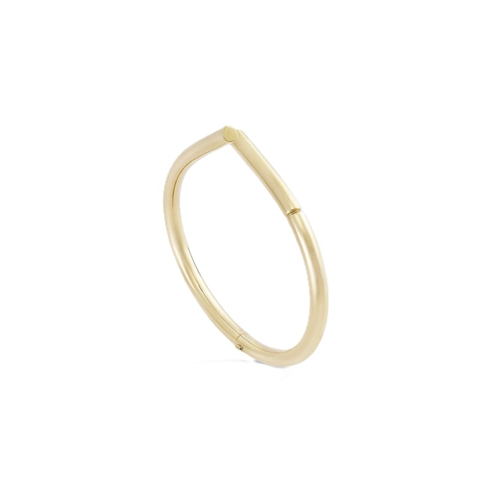 Tabayer Oera 18K Yellow Gold Bangle - Size 15.5