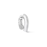 Tabayer Oera 18K White Gold 0.85ct Pavé Diamond Hoop Earrings