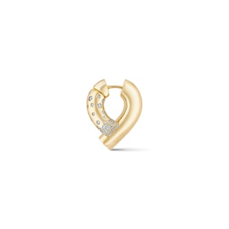 Tabayer Oera 18K Yellow Gold 0.85ct Pavé Diamond Hoop Earrings