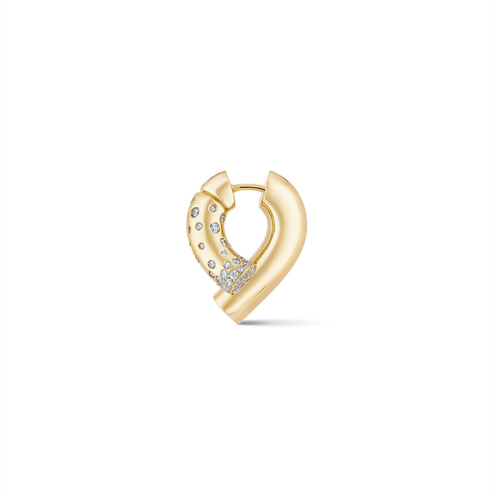 Tabayer Oera 18K Yellow Gold 0.85ct Pavé Diamond Hoop Earrings