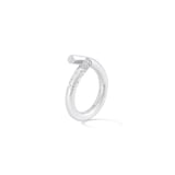 Tabayer Oera 18K White Gold 0.18ct Pavé Diamond Ring - Size 55