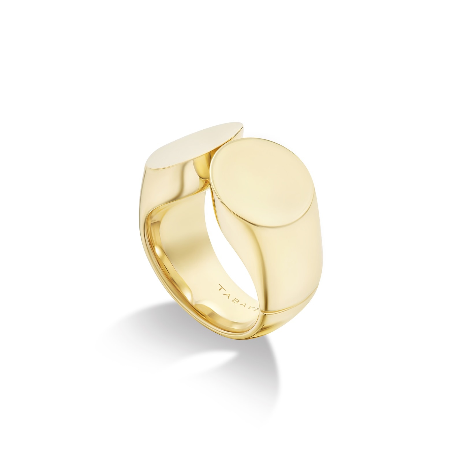 Tabayer Oera 18K Yellow Gold Slanted Version Ring