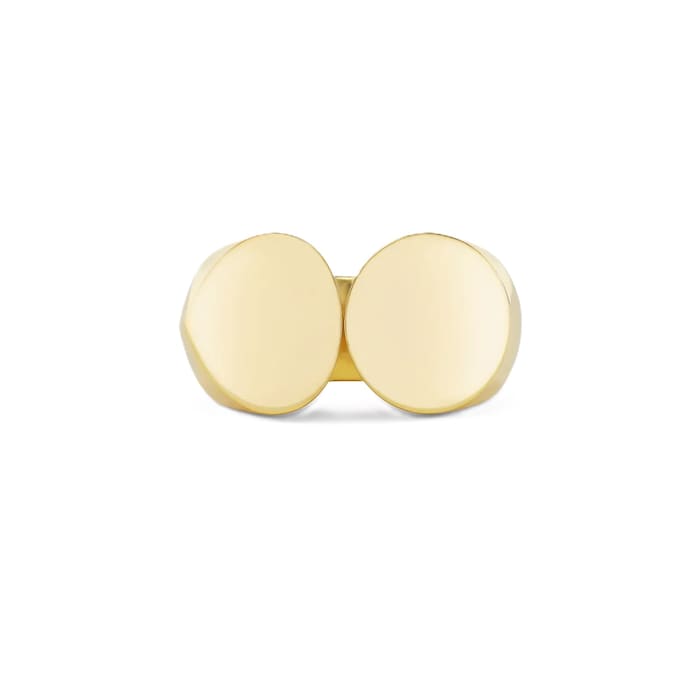 Tabayer Oera 18K Yellow Gold Slanted Version Ring