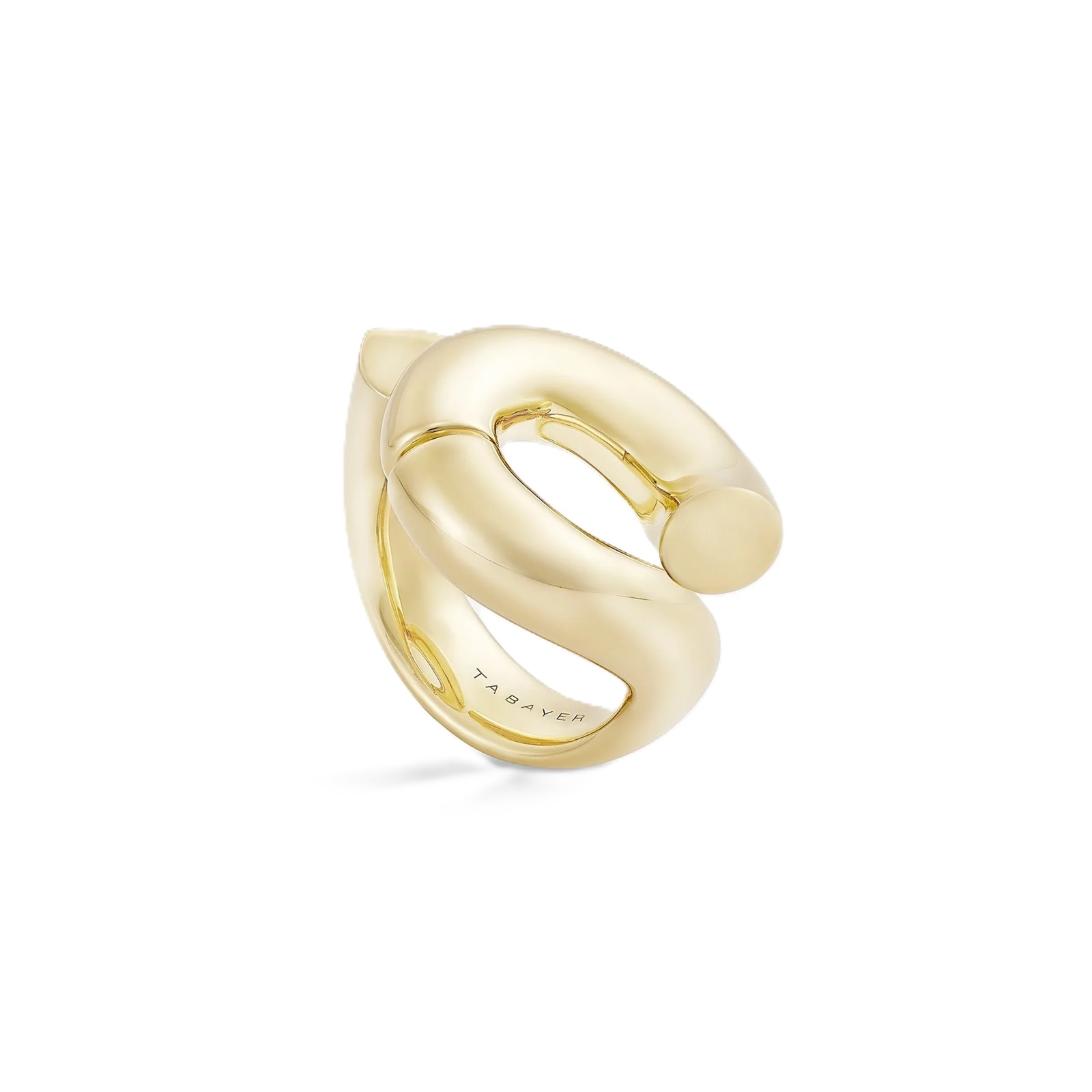 Tabayer Oera 18K Yellow Gold Loop Version Ring - Size 55