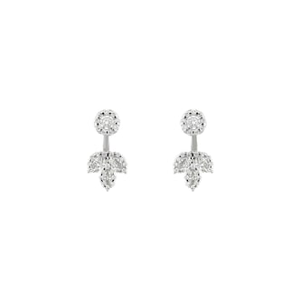 Yeprem 18K White Gold Y-Not Diamond Drop Earrings