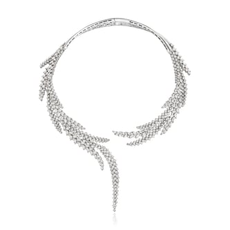 Yeprem 18K White Gold Y-Couture Diamond Statement Necklace