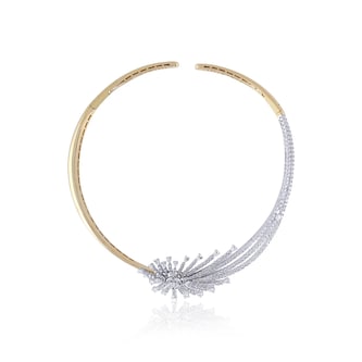 Yeprem 18K Yellow Gold Golden Strada Diamond Statement Necklace