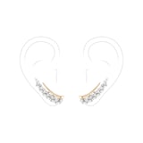 Yeprem 18K Yellow & White Gold Golden Strada Diamond Clip On Earrings