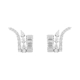 Yeprem 18K White Gold Y-Couture Diamond Clip On Earrings