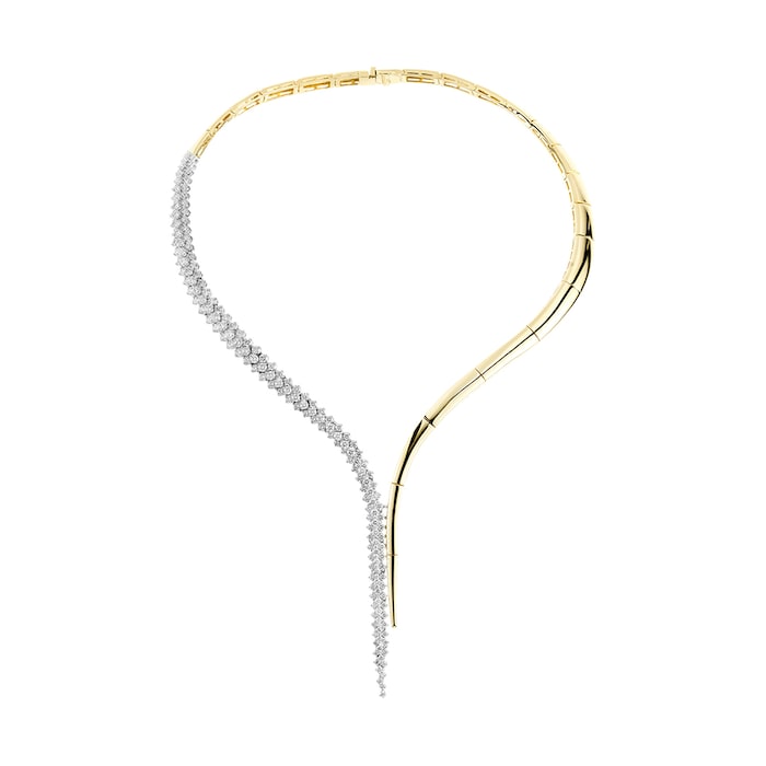 Yeprem 18K Yellow & White Gold Golden Strada Diamond Necklace