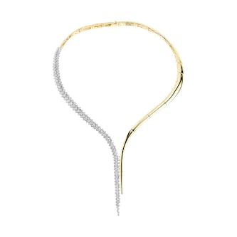 Yeprem 18K Yellow & White Gold Golden Strada Diamond Necklace