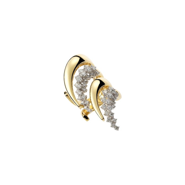 Yeprem 18K Yellow Gold Golden Strada Diamond Stackable Ring - Size 6.5