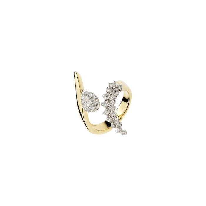 Yeprem 18K Yellow Gold Golden Strada Diamond Stackable Ring - Size 7