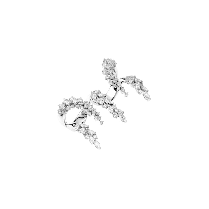 Yeprem 18K White Gold Y-Couture Diamond Statement Ring - Size 7
