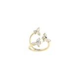 Yeprem 18K Yellow Gold Y-Conic Diamond Snowflake Stackable Ring - Size 6.5