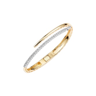 Yeprem 18K Yellow Gold Golden Strada Diamond Bangle