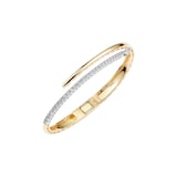 Yeprem 18K Yellow Gold Golden Strada Diamond Bangle