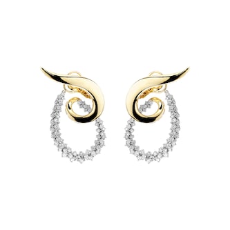 Yeprem 18K Yellow Gold Golden Strada Diamond Drop Earrings