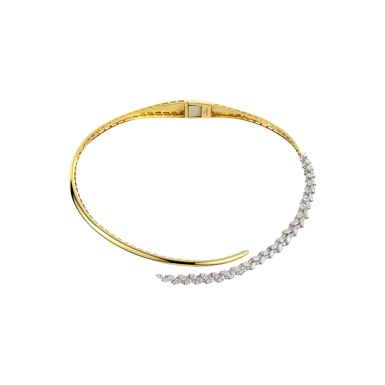 Yeprem 18K Yellow Gold Golden Strada Statement Diamond Necklace