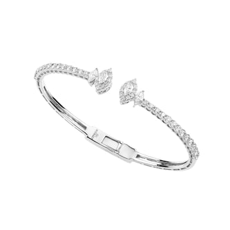 Yeprem 18K White Gold Y-Not 2.01cttw Diamond Bangle