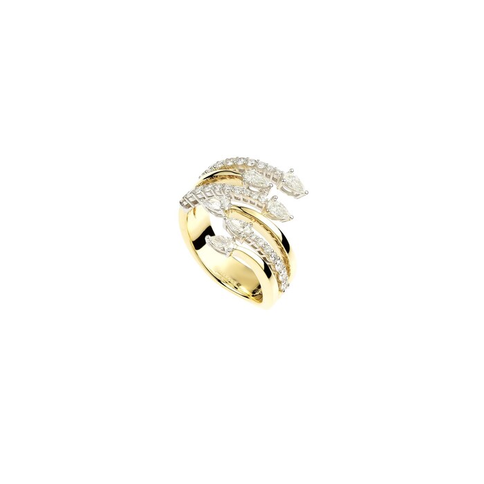 Yeprem 18K Yellow Gold Golden Strada 1.07cttw Diamond Ring