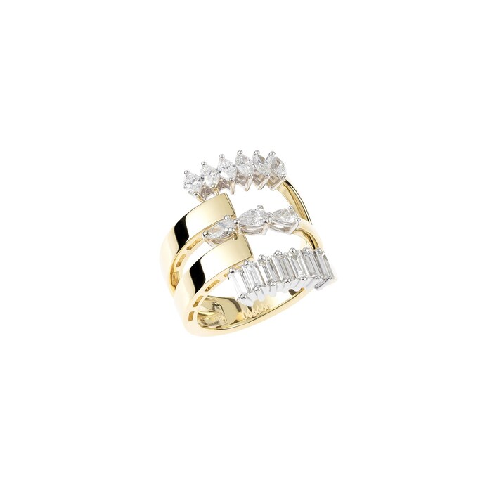 Yeprem 18K Yellow Gold Golden Strada 1.56cttw Diamond Ring