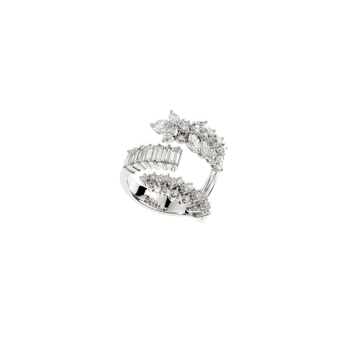 Yeprem 18K White Gold Y-Not 2.35cttw Diamond Stackable Ring
