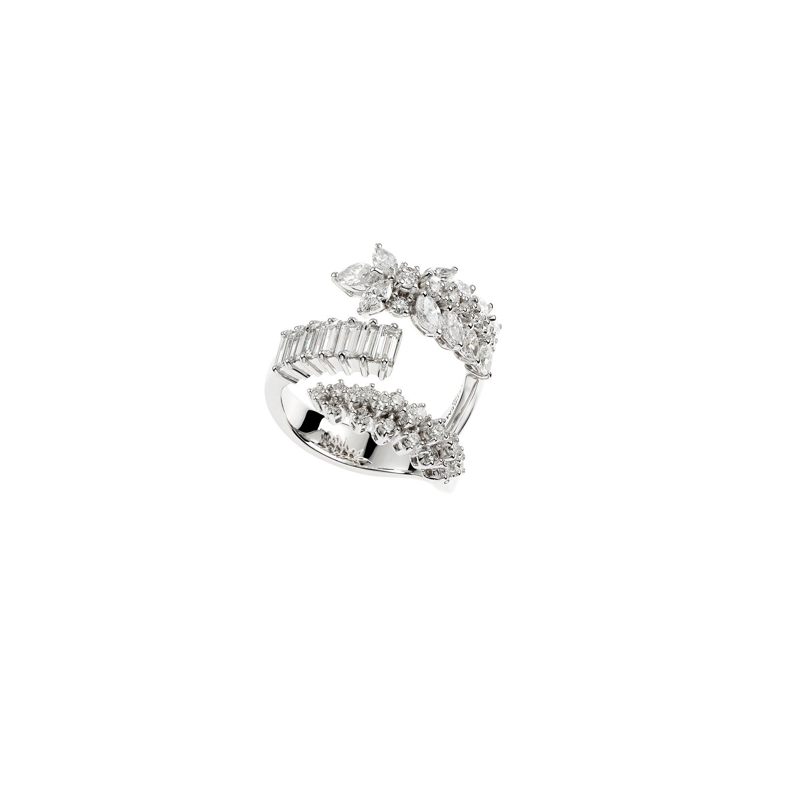 Yeprem 18K White Gold Y-Not 2.35cttw Diamond Stackable Ring