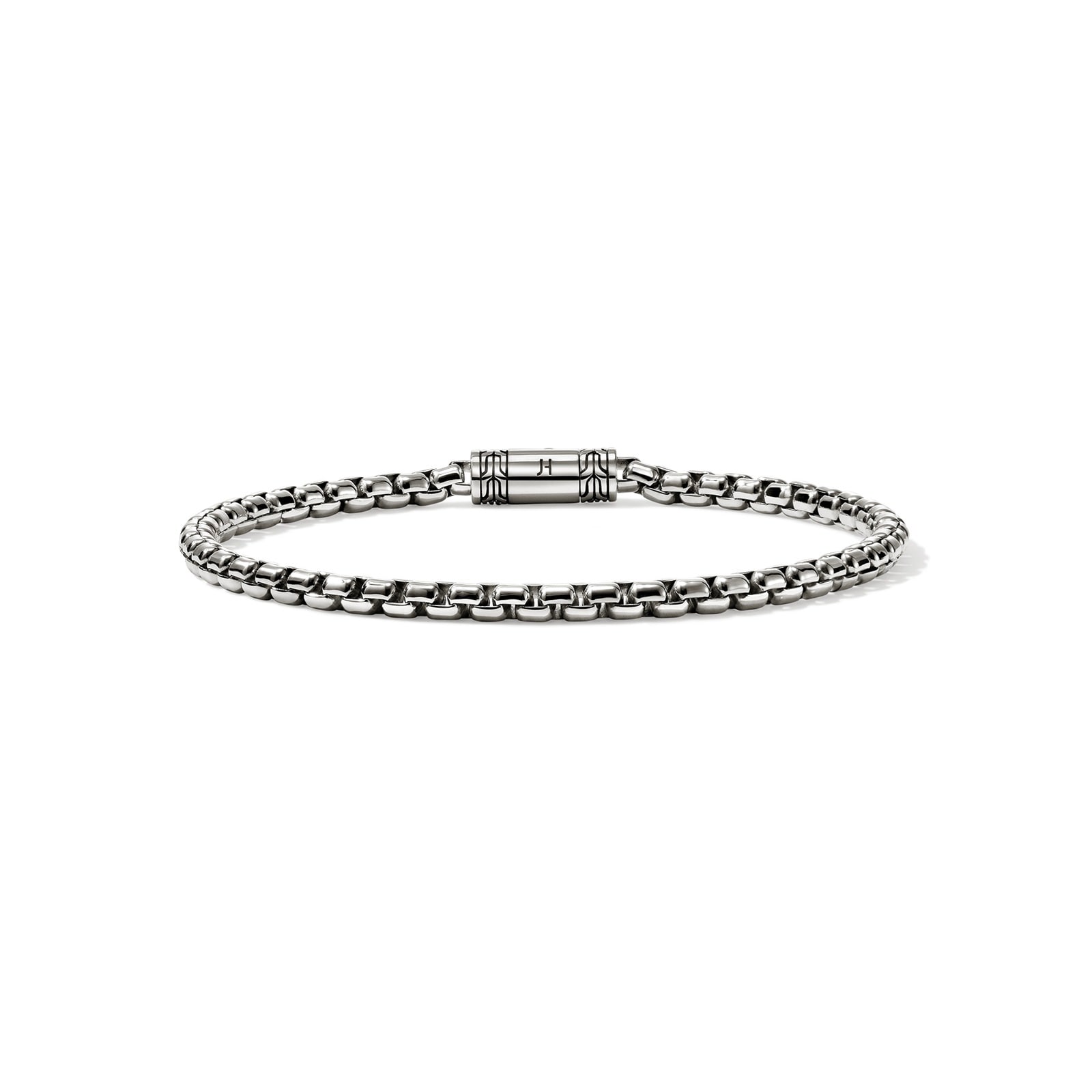 John Hardy Sterling Silver Box Chain Bracelet, 3.7mm - Size Large John Hardy Sterling Silver Box Chain Bracelet, 3.7mm - Size Large