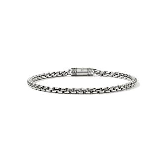 John Hardy Sterling Silver Box Chain Bracelet, 3.7mm - Size Large
