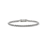 John Hardy Sterling Silver Box Chain Bracelet, 3.7mm - Size Large