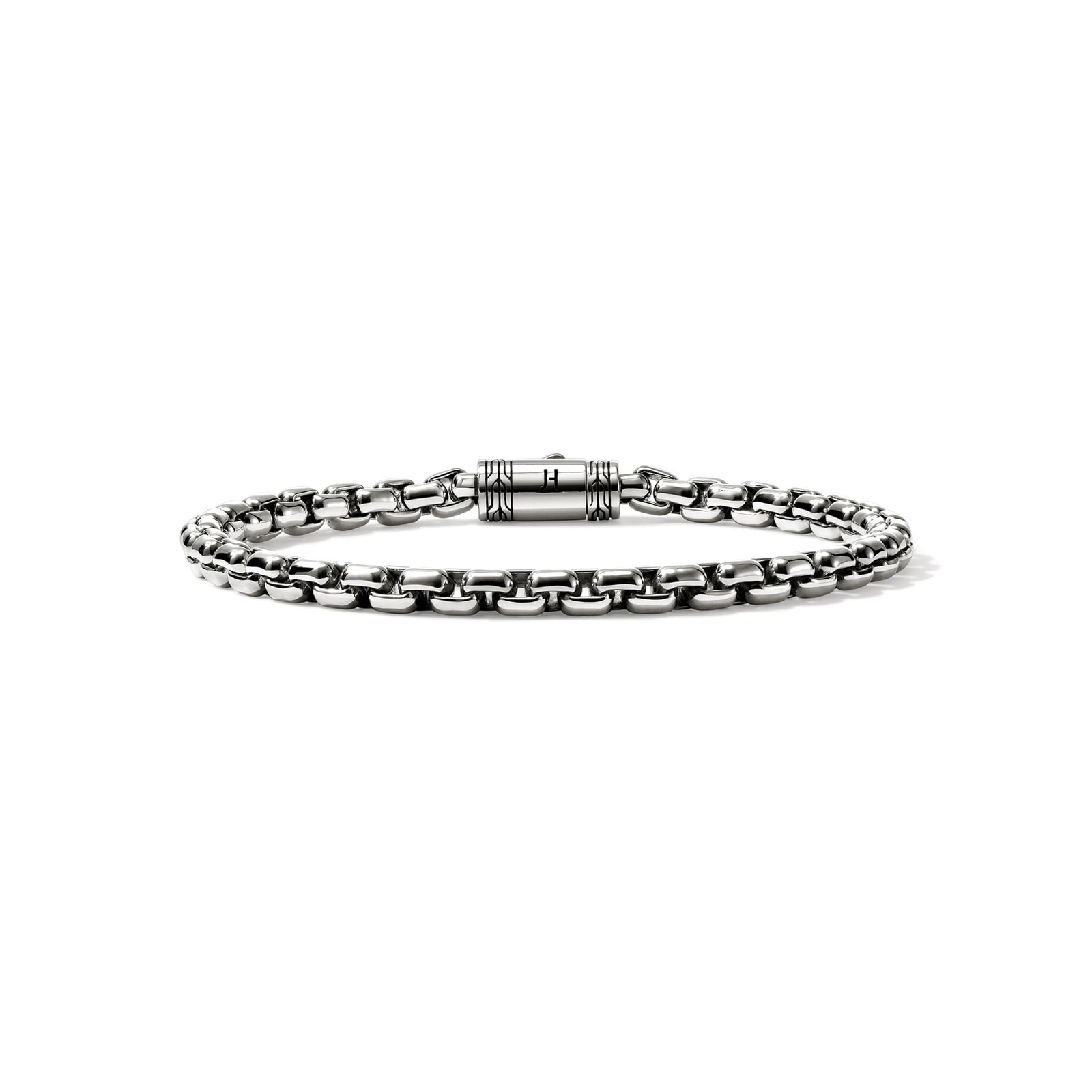 John Hardy Sterling Silver Box Chain Bracelet, 4.8mm - Size Large