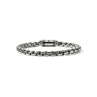 John Hardy Sterling Silver Box Chain Bracelet, 6mm - Size Large