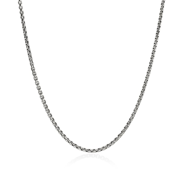 John Hardy Sterling Silver Box Chain Necklace, 2.7mm