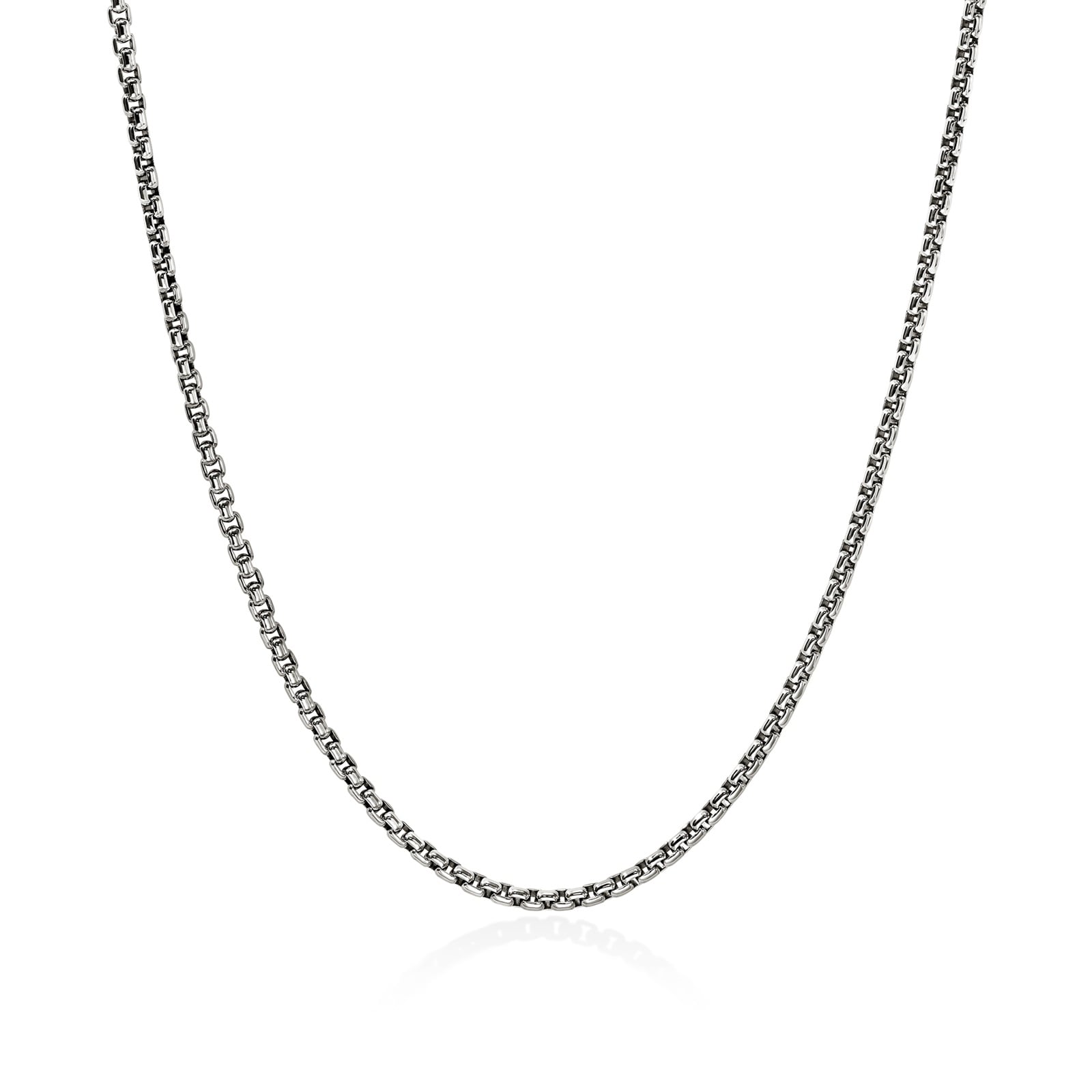 John Hardy Sterling Silver Box Chain Necklace, 2.7mm
