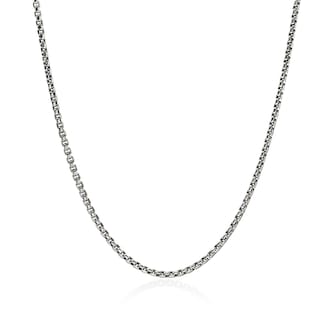 John Hardy Sterling Silver Box Chain Necklace, 2.7mm