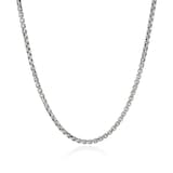 John Hardy Sterling Silver Box Chain Necklace, 3.7mm
