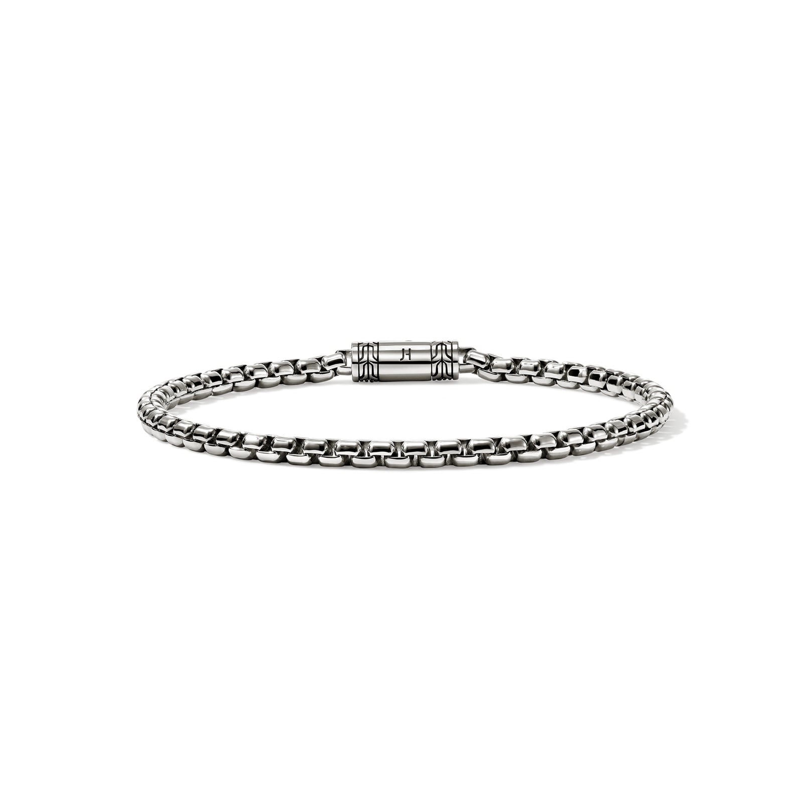 John Hardy Sterling Silver Box Chain Bracelet, 3.7mm - Size Medium