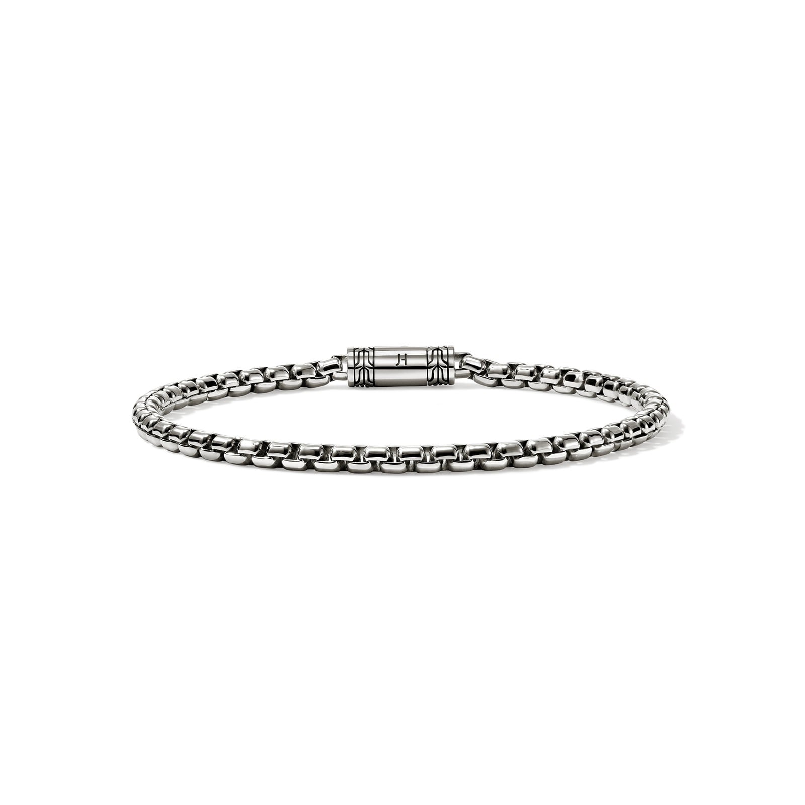 John Hardy Sterling Silver Box Chain Bracelet, 3.7mm - Size Extra Large