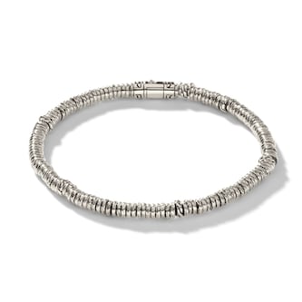 John Hardy Sterling Silver Heishi Bracelet, 4mm - Size Large