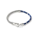 John Hardy Sterling Silver Heishi Chain Bracelet With Lapis Lazuli, 4mm - Size Large