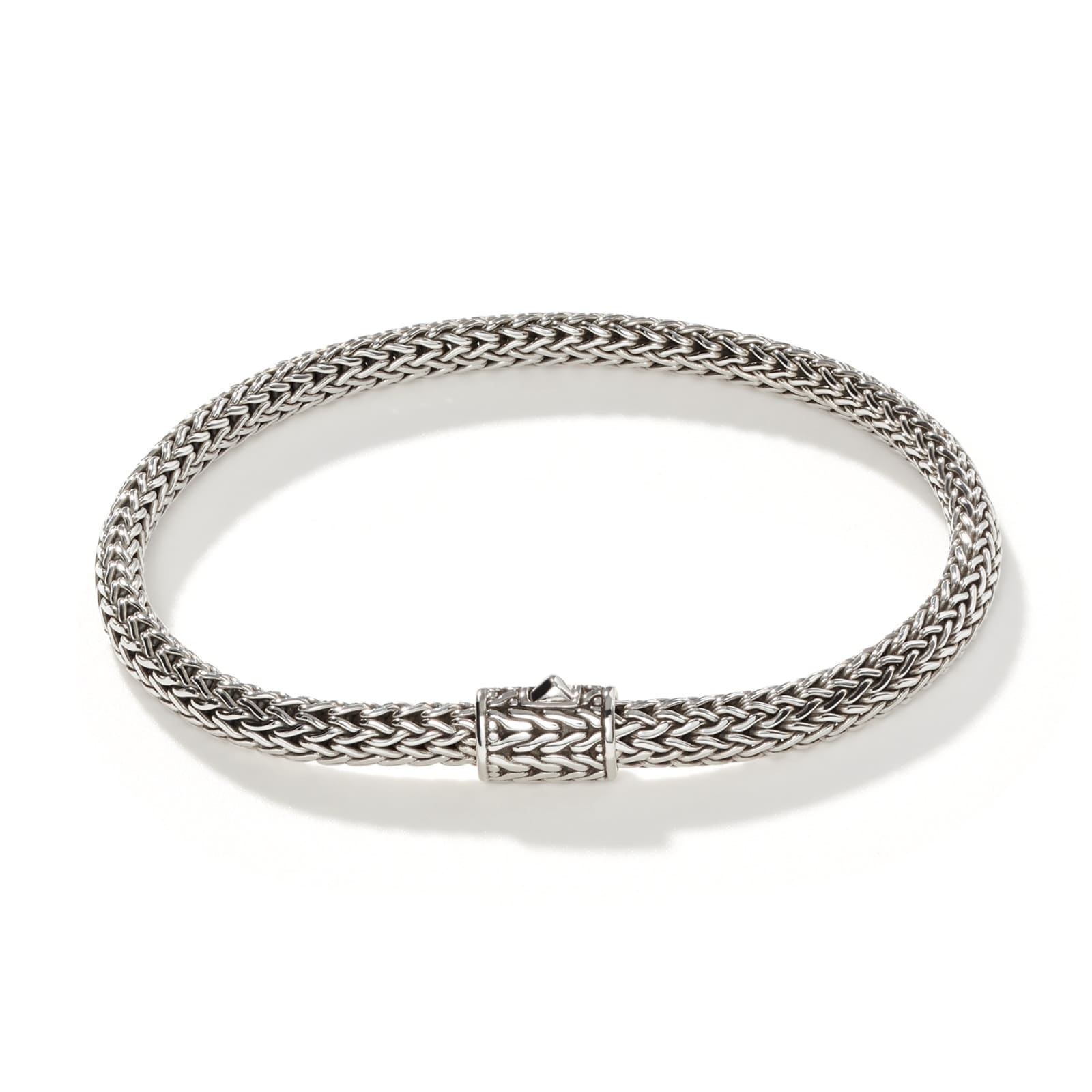 John Hardy Sterling Silver Icon Woven Bracelet, 5mm - Size Large