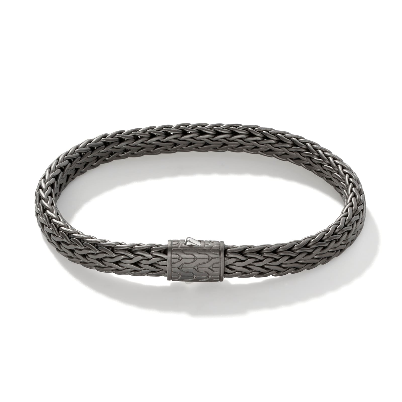 John Hardy Dark Silver Icon Woven Bracelet, 7.5mm - Size Large John Hardy Dark Silver Icon Woven Bracelet, 7.5mm - Size Large