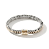 John Hardy Sterling Silver & 18K Yellow Gold Icon Reversible Bracelet, 8mm - Size Large